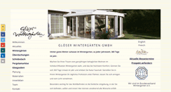 Desktop Screenshot of gloeser-wintergaerten.de
