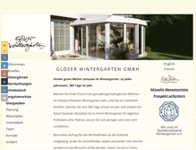 Tablet Screenshot of gloeser-wintergaerten.de